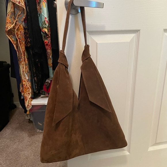 Divina Firenze Brown Suede Tote - Picture 3 of 5